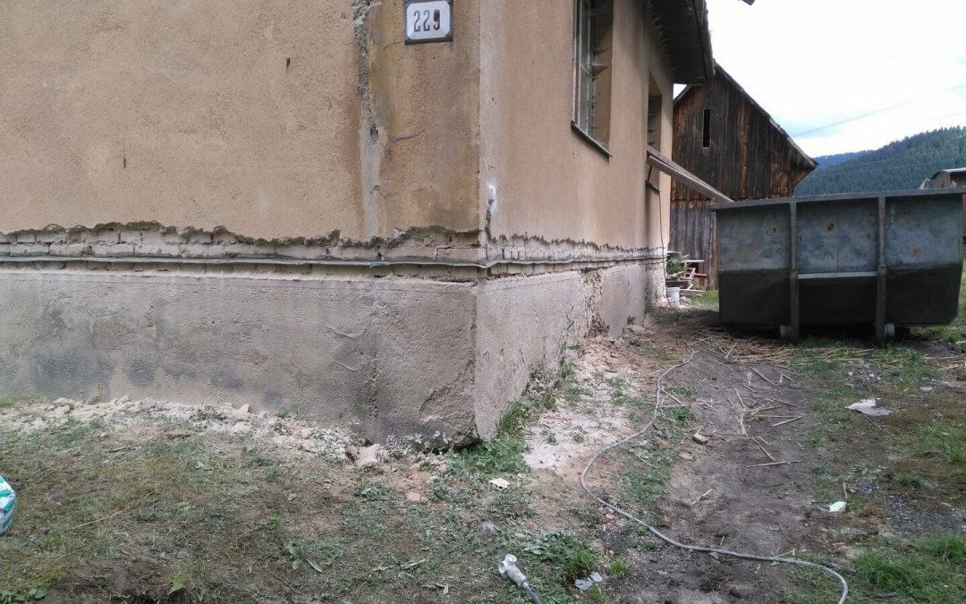 podrezanie muriva rodinný dom Liptovská Štiavnica