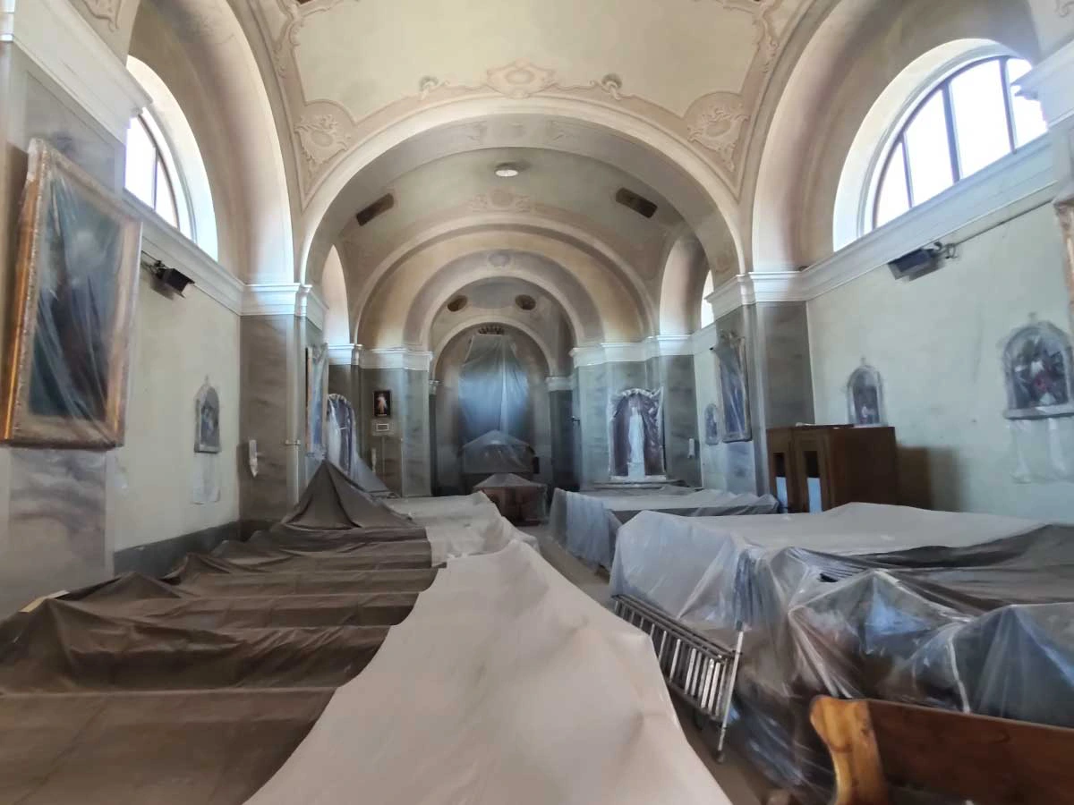 odstránenie vlhnutia múrov kostola v Dlhej nad Váhom od GRIZZLY Šaľa